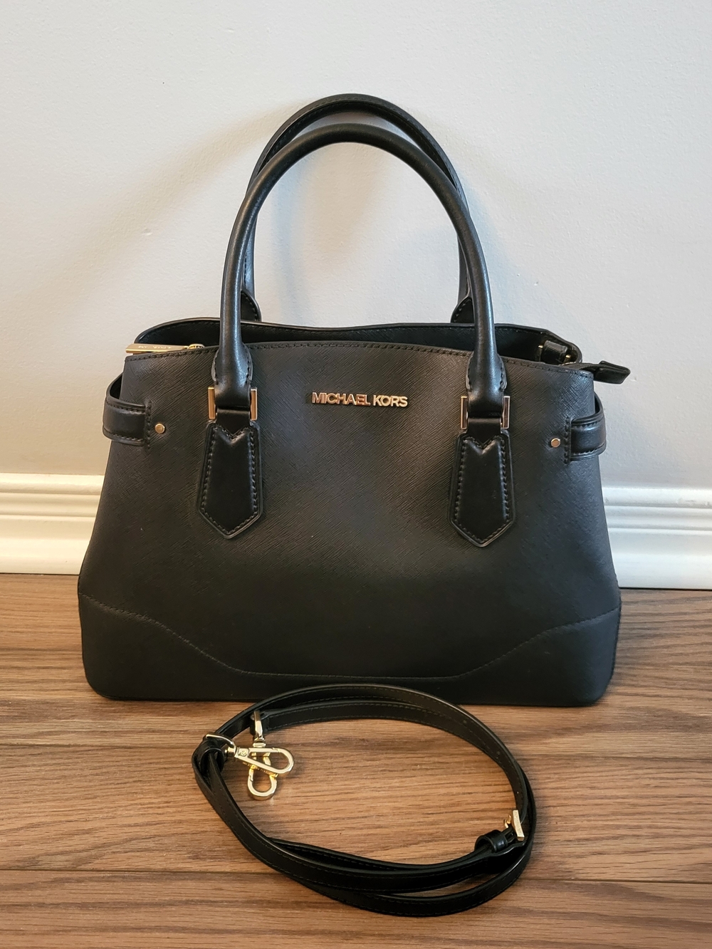 Michael Kors Black Leather Bag
